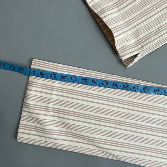 Moschino Cheap and Chic Cotton Striped Low-Waist Trouser Cream Tan Pinstripe sz8 - Picture 8 of 11